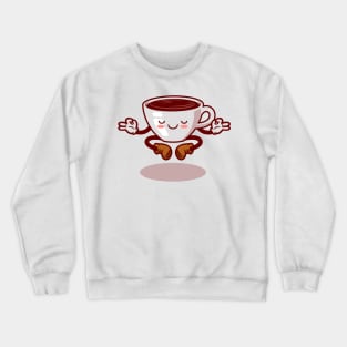 Coffee cup cartoon character Crewneck Sweatshirt